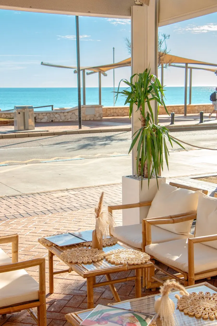 La French terrace with sea view